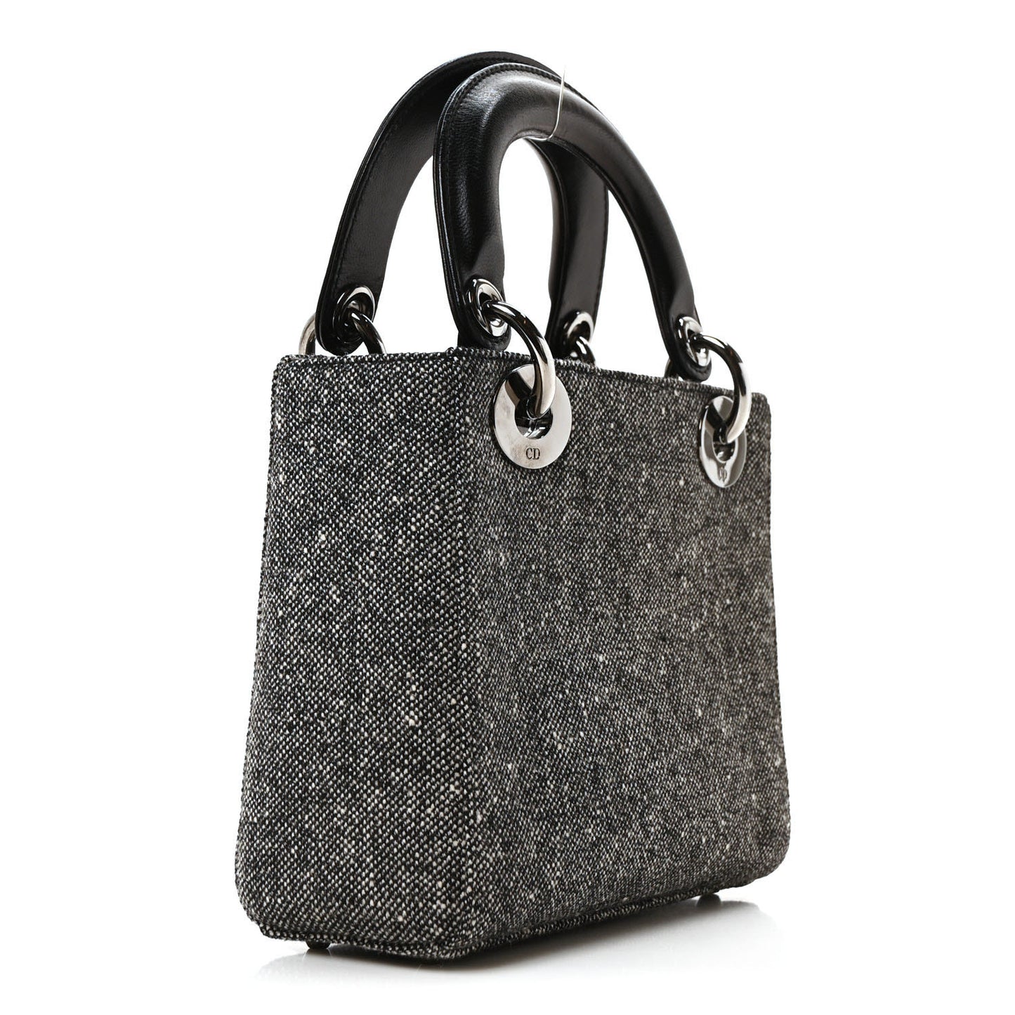 Tweed Mini Lady Dior Black