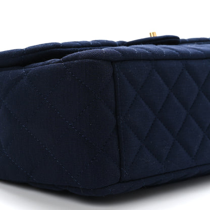 Chanel Jersey Quilted XL Jumbo Flap Navy 8 of 9