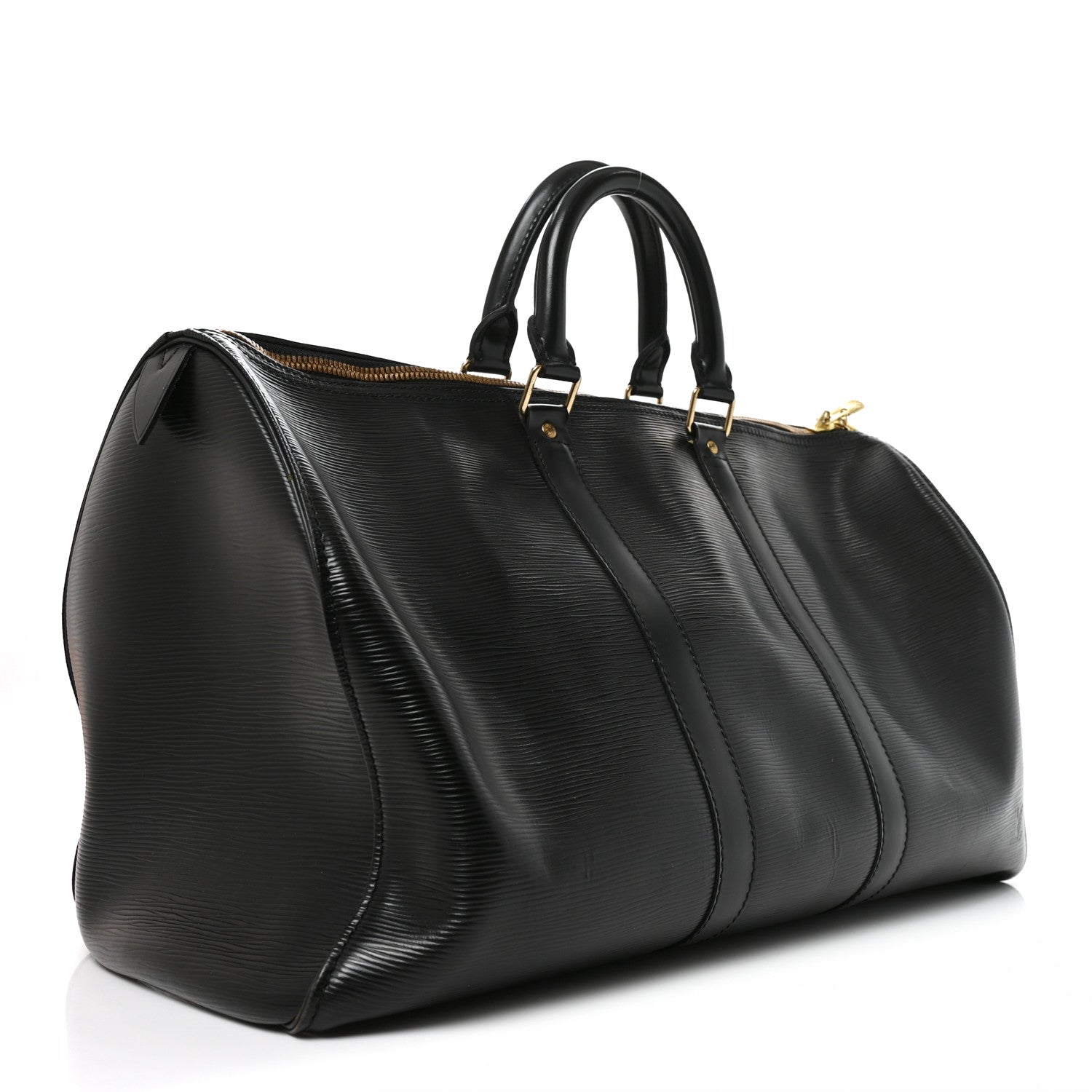 Louis Vuitton Epi Keepall 45 Black Black 2 of 8
