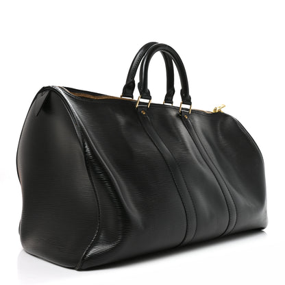 Louis Vuitton Epi Keepall 45 Black Black 2 of 8