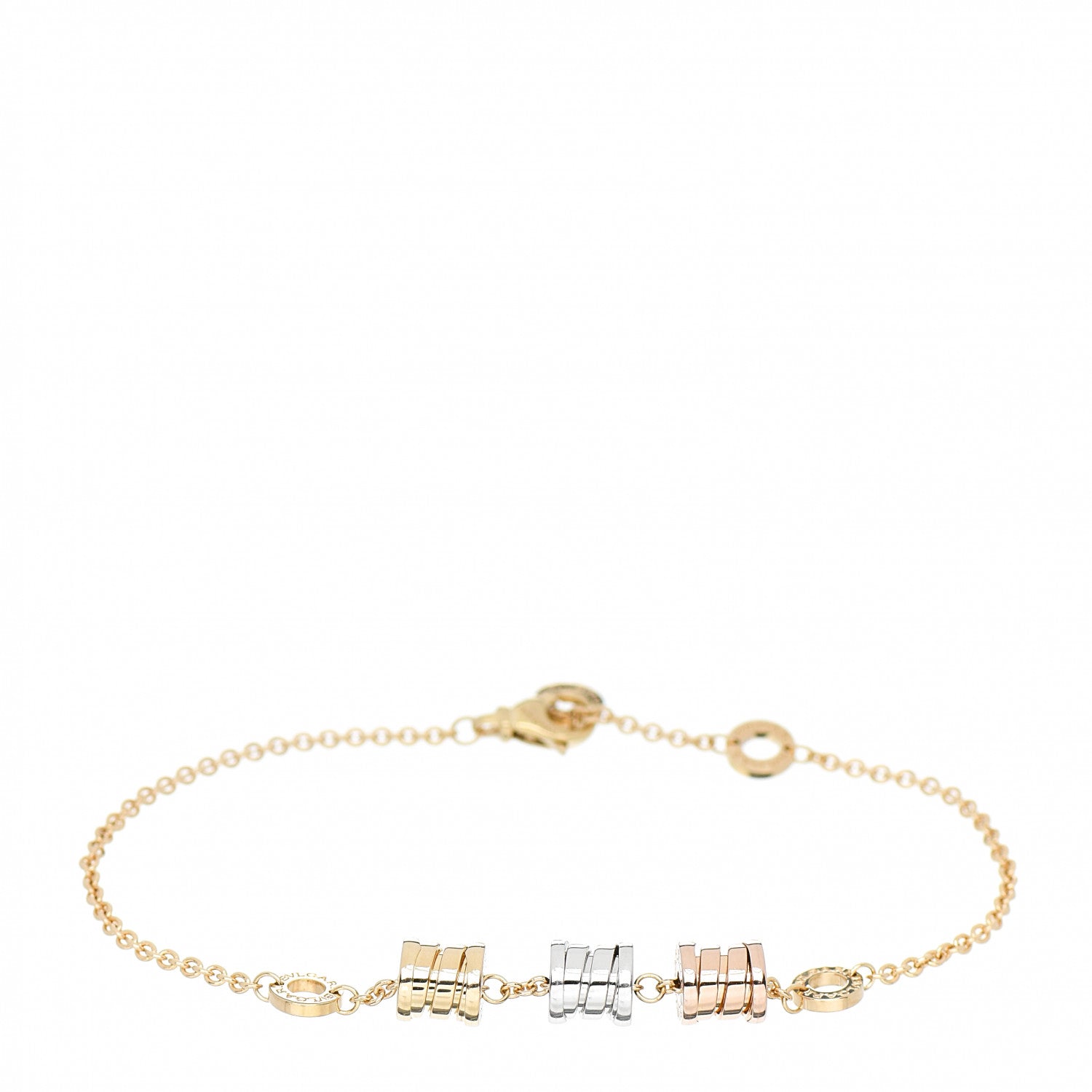 Bulgari 18K Yellow Rose White Gold B.Zero1 Bracelet 1 of 3