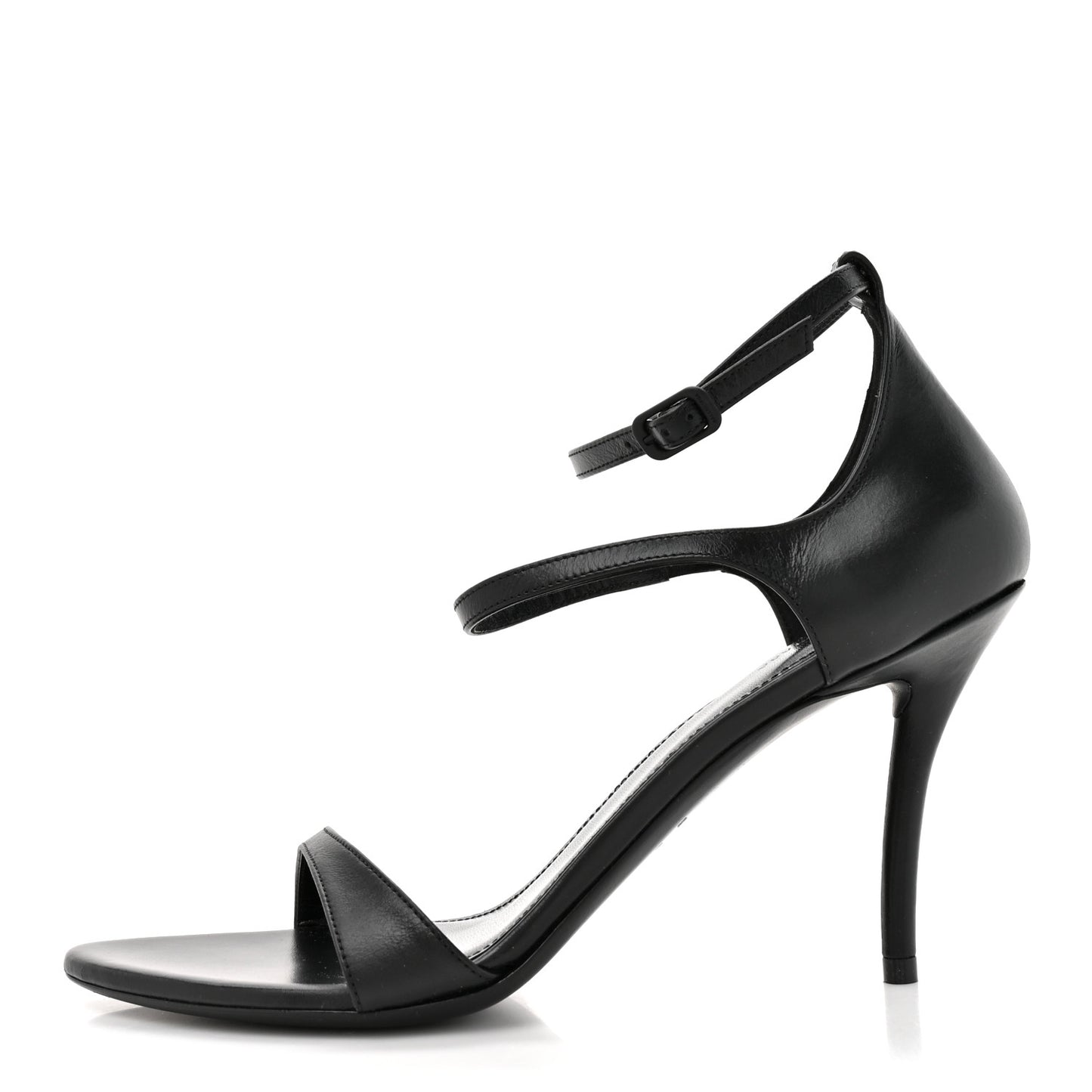 Calfskin Honey 90mm Sandal 37 Black