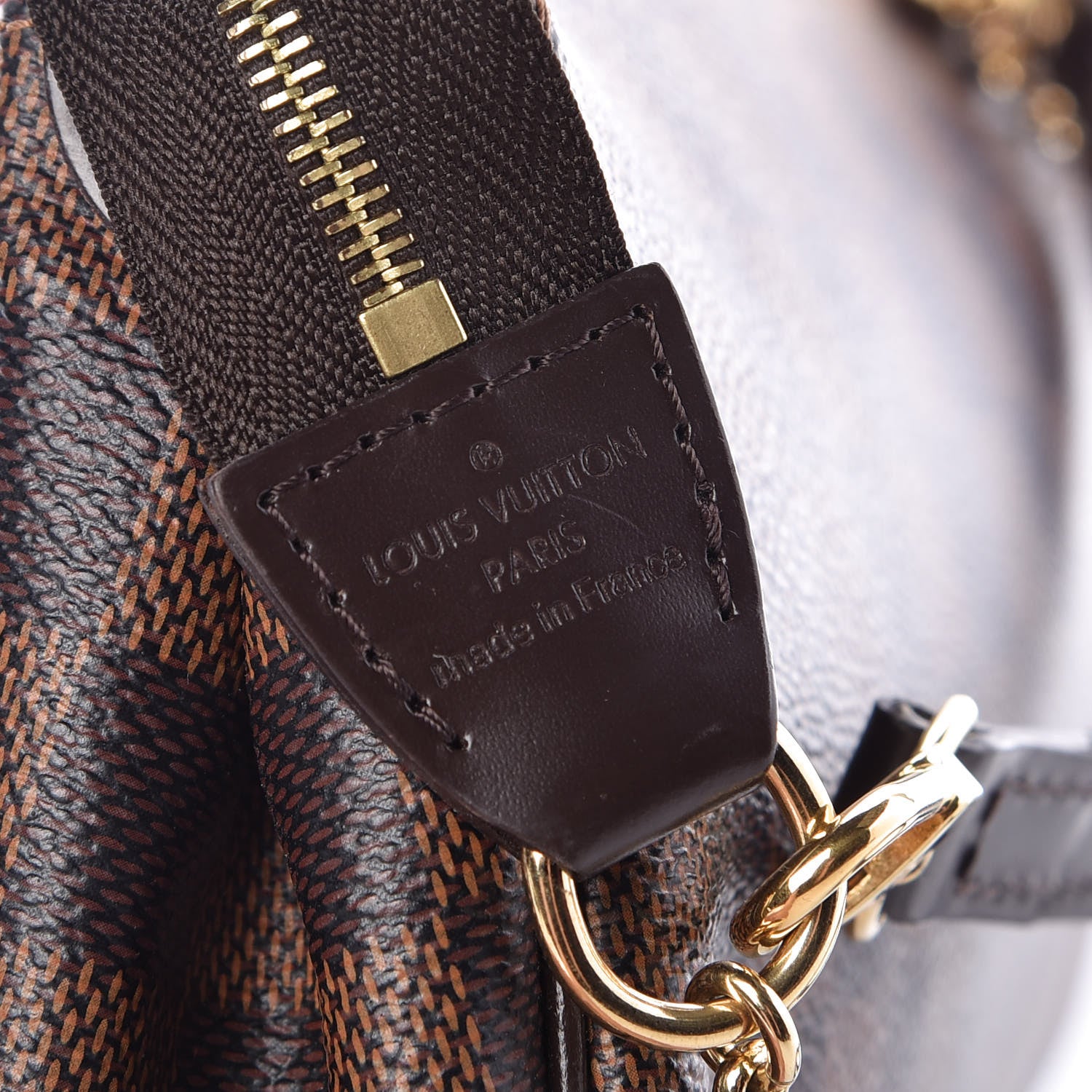 Louis Vuitton Damier Ebene Eva Clutch 6 of 9