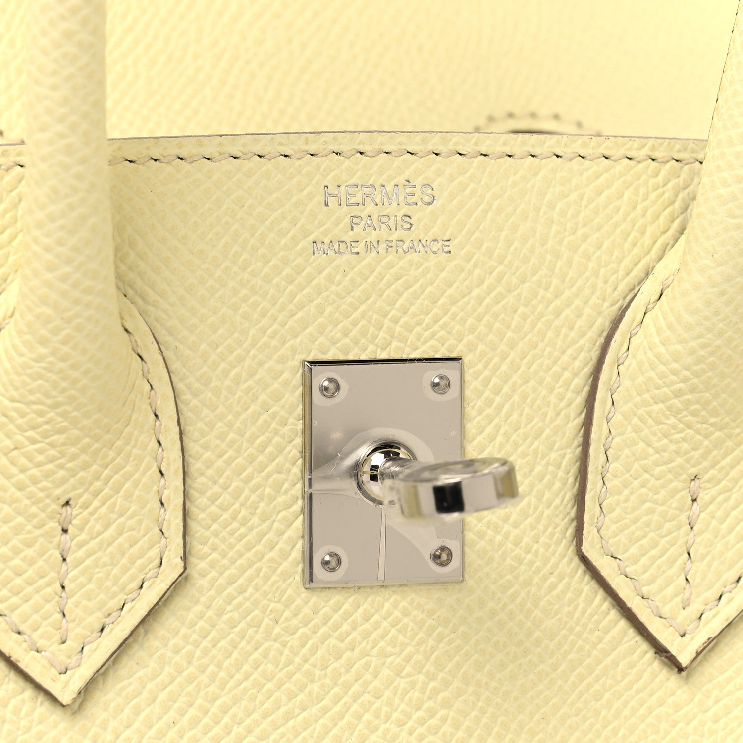 Hermes Epsom Birkin Sellier 25 Jaune Milton 6 of 12