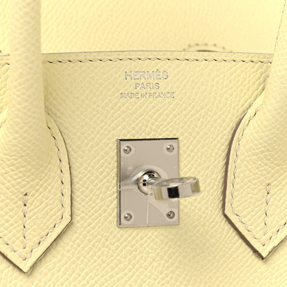 Hermes Epsom Birkin Sellier 25 Jaune Milton 6 of 12