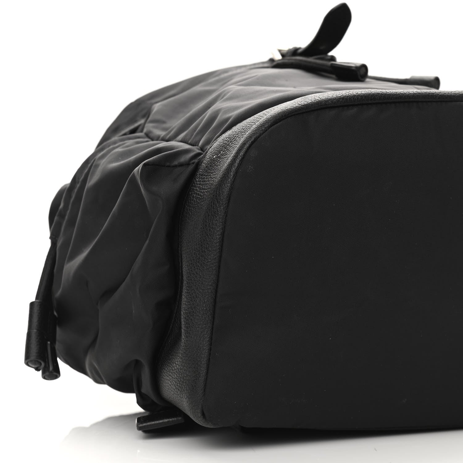 Burberry Nylon Grained Calfskin Watson Diaper Bag Black 10 of 11