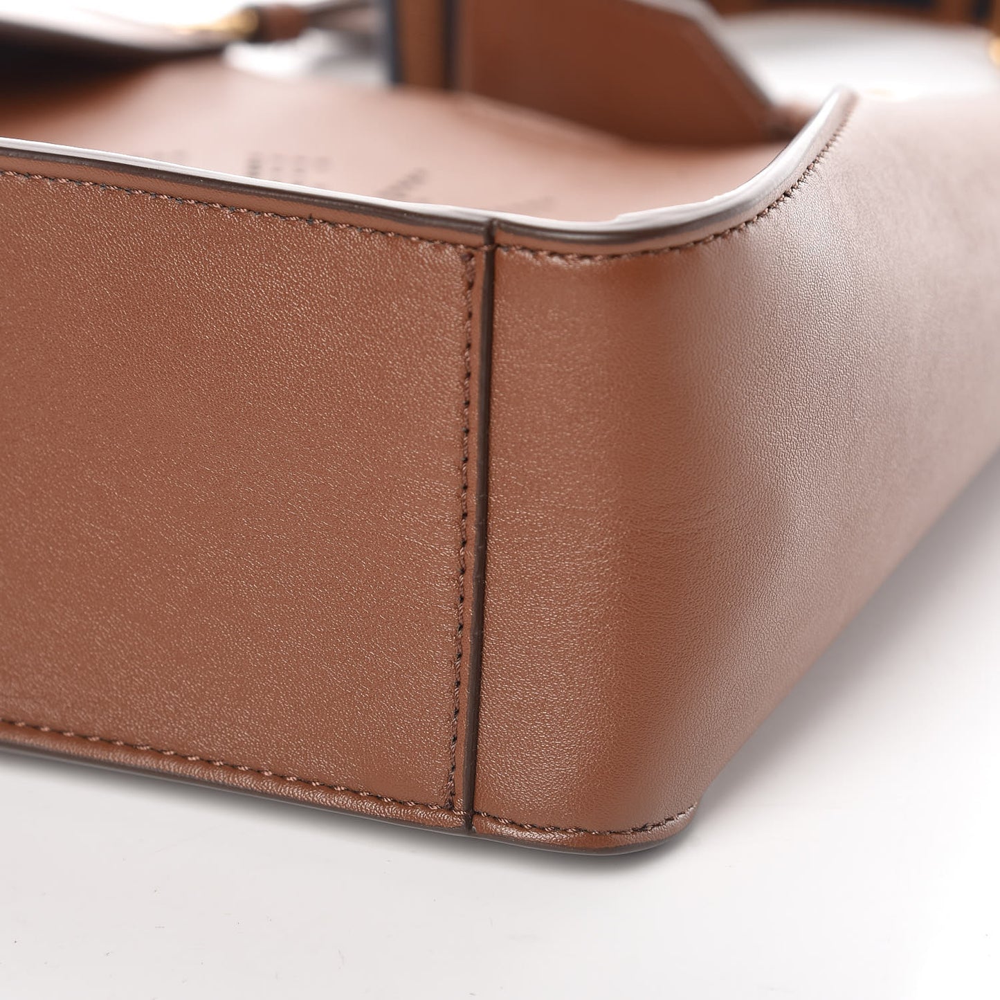 Eco Alter Nappa Perforated Logo Mini Crossbody Cinnamon