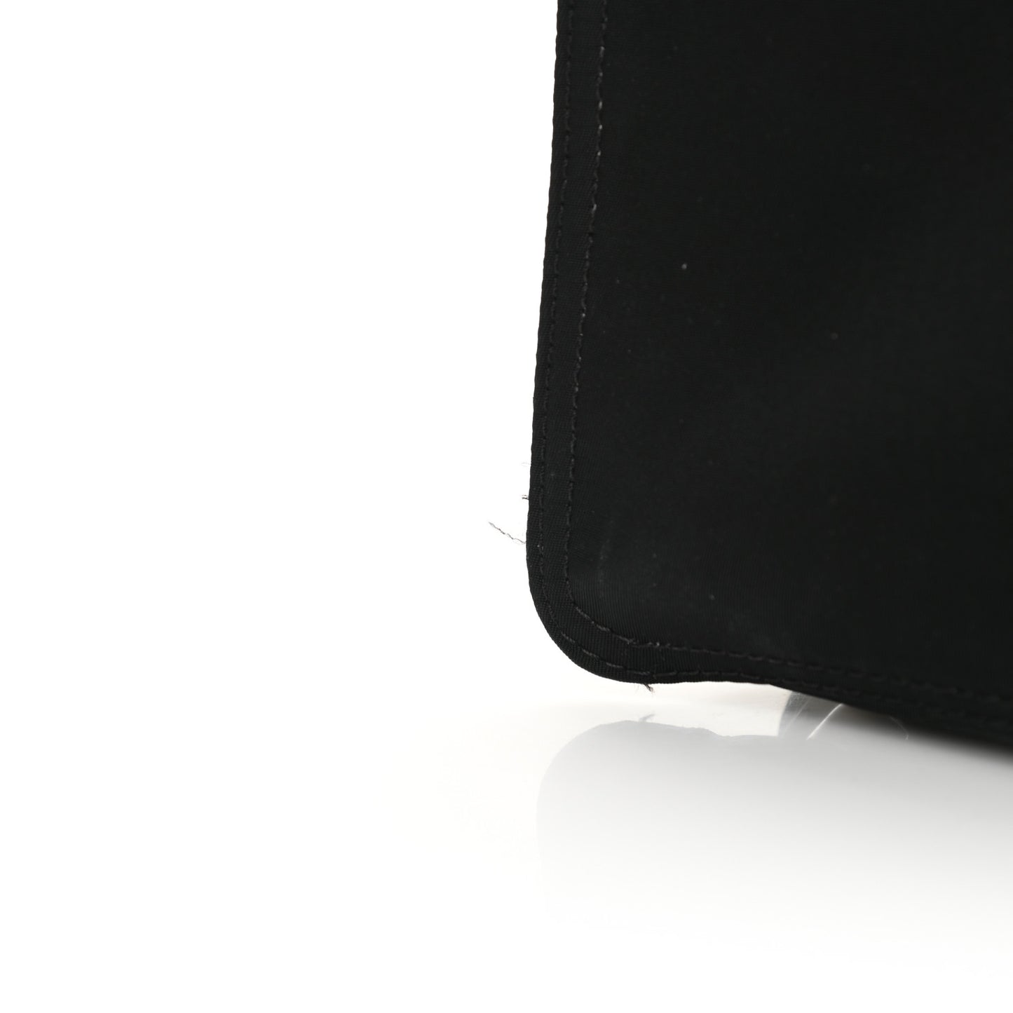 Nylon Vitello Cover Logo Embossed Mini Peekaboo I SEE U Satchel Black White