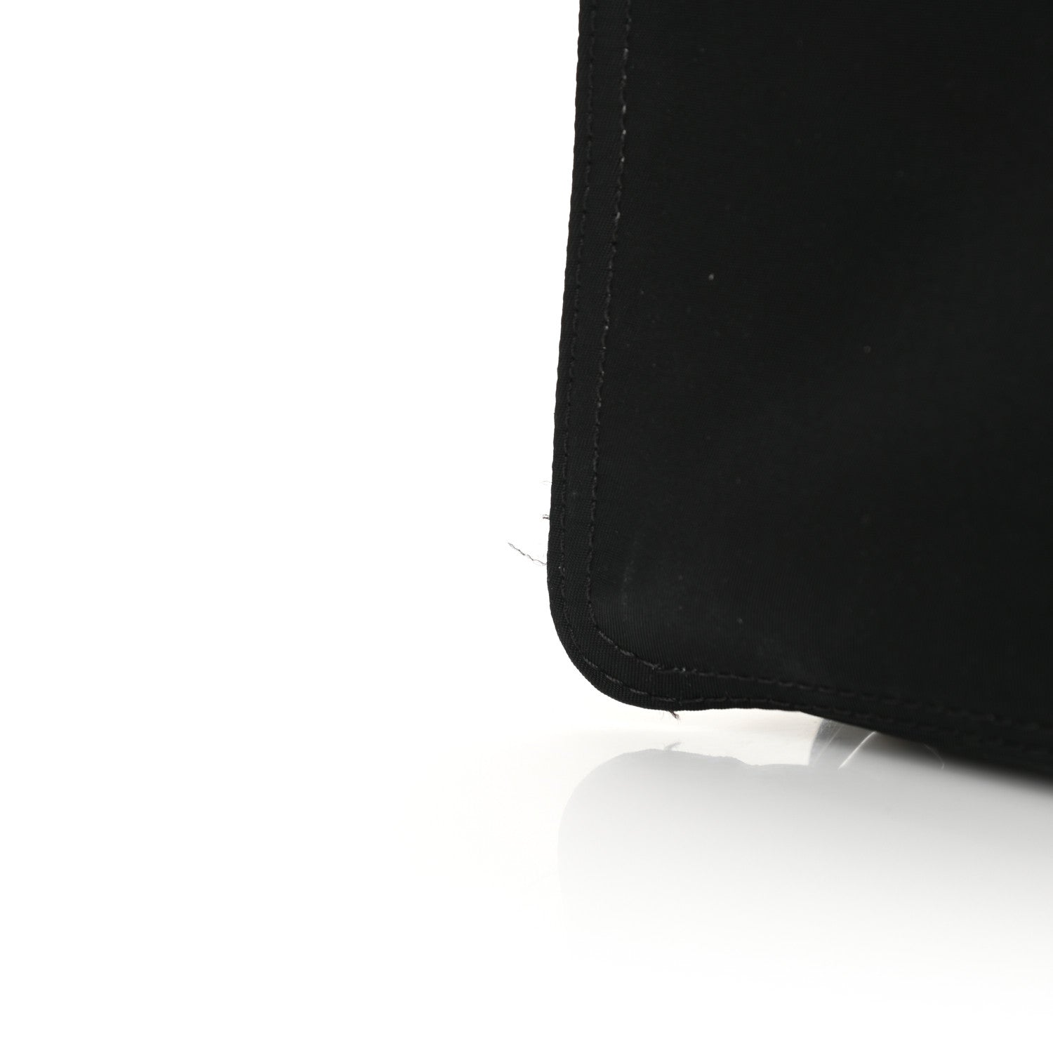 Fendi Nylon Vitello Cover Logo Embossed Mini Peekaboo I SEE U Satchel Black White 15 of 17