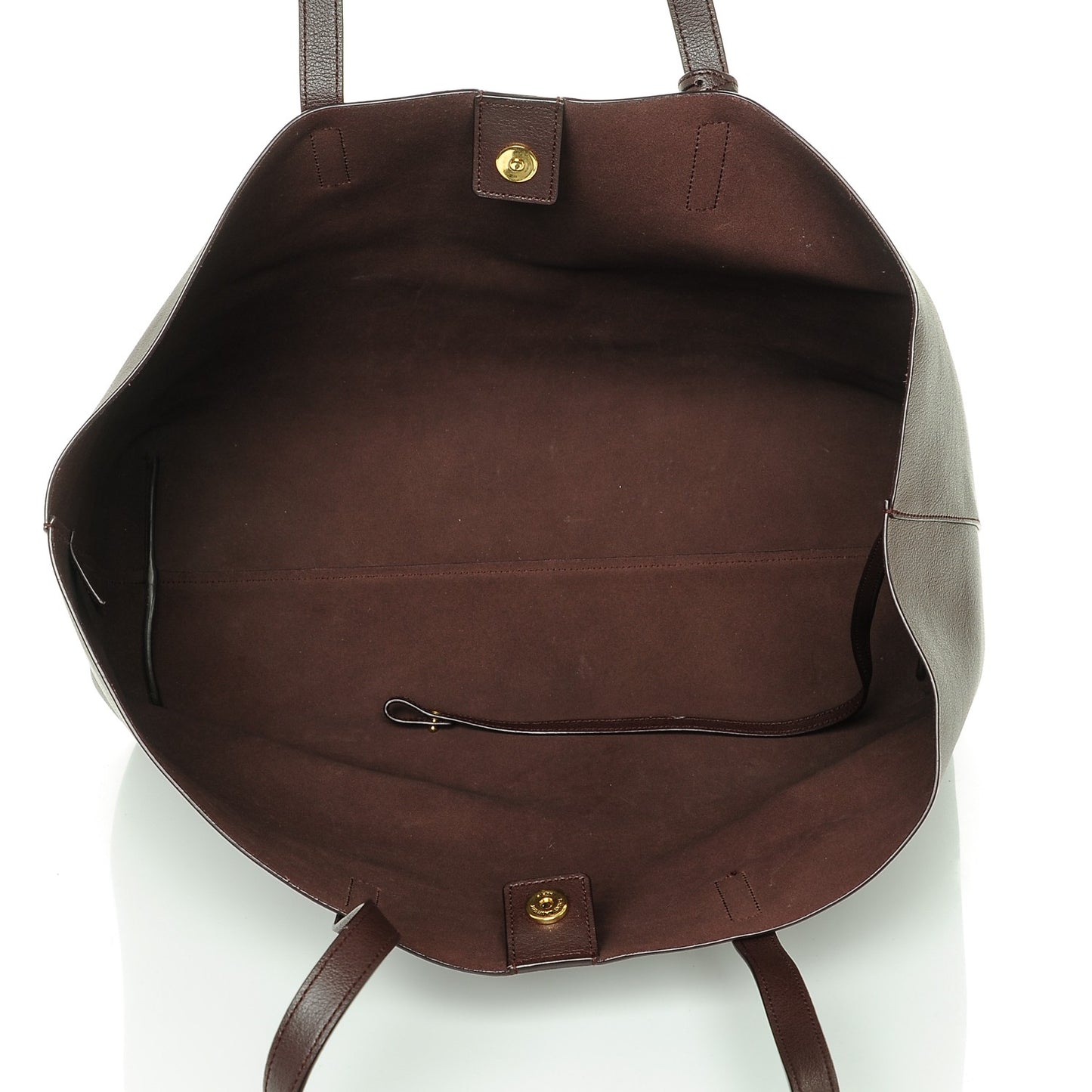 Calfskin Large Shopping Tote Bordeaux