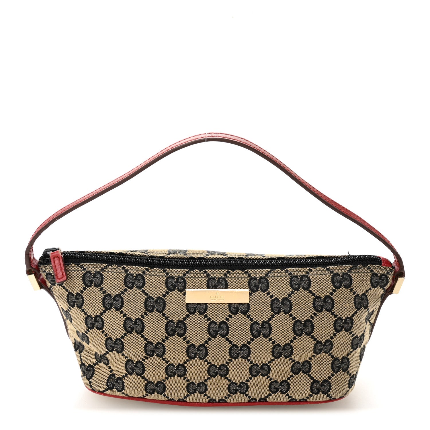 Gucci Monogram Boat Pochette Red 1 of 13