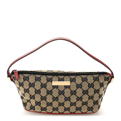 Gucci Monogram Boat Pochette Red 1 of 13
