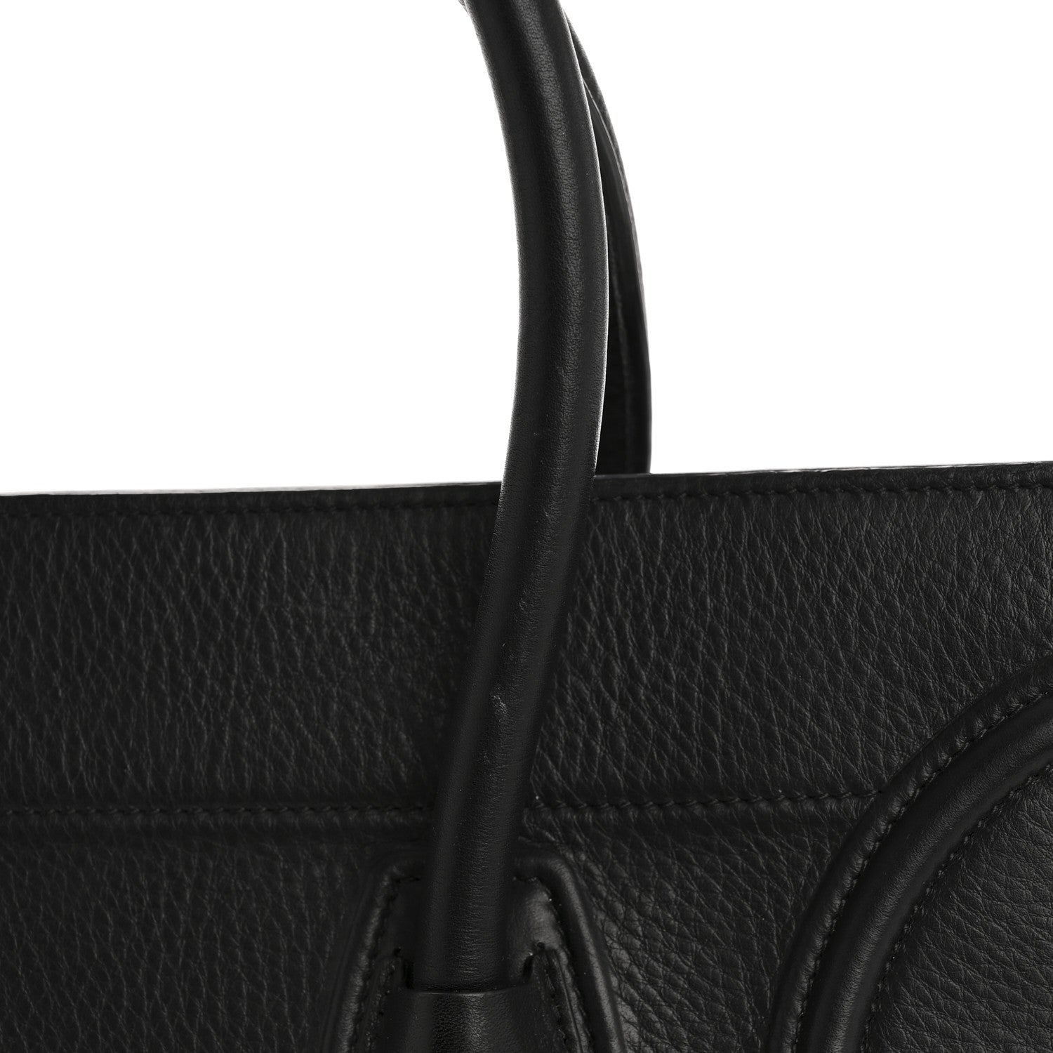Celine Grained Calfskin Medium Phantom Luggage Black 12 of 14