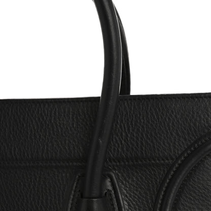 Celine Grained Calfskin Medium Phantom Luggage Black 12 of 14