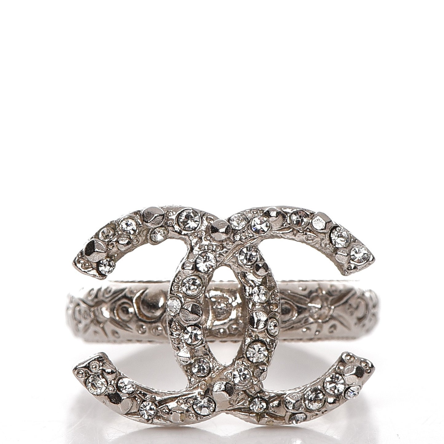 Crystal CC Ring 6 Silver