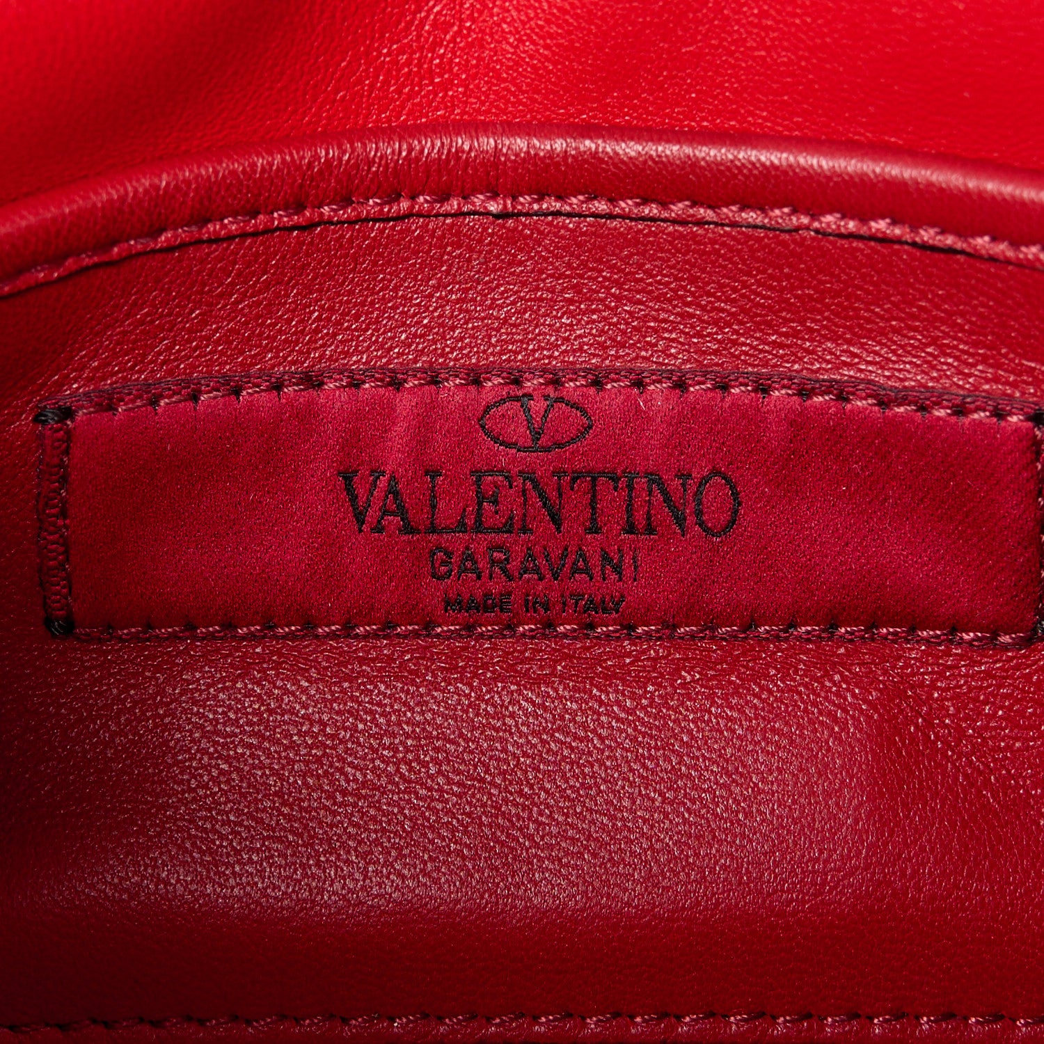 Valentino Garavani Lambskin Small Rockstud Spike Shoulder Bag Red 6 of 10