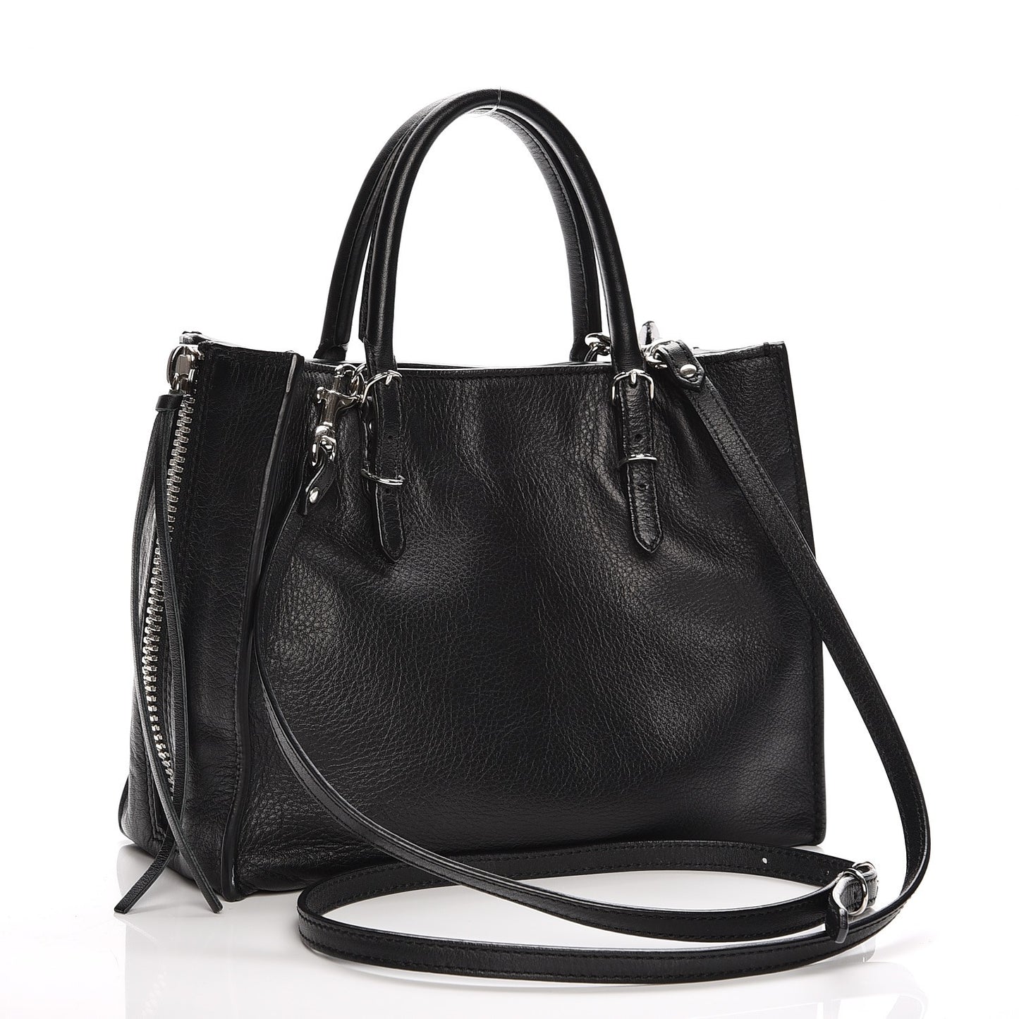 Veau Souple Papier Mini A4 Tote Black