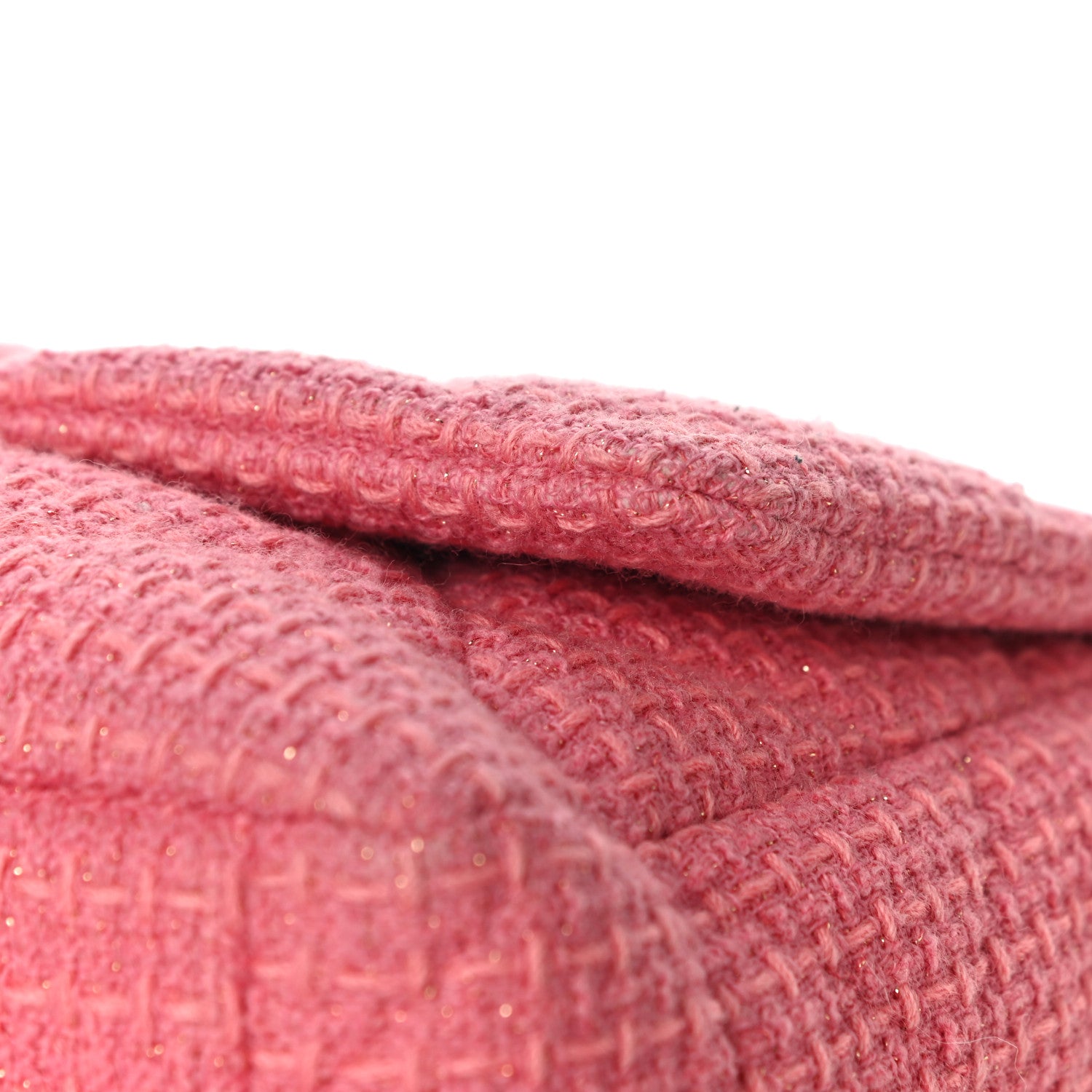 Chanel Metallic Tweed Quilted Large Chanel 19 Flap Pink 11 of 12