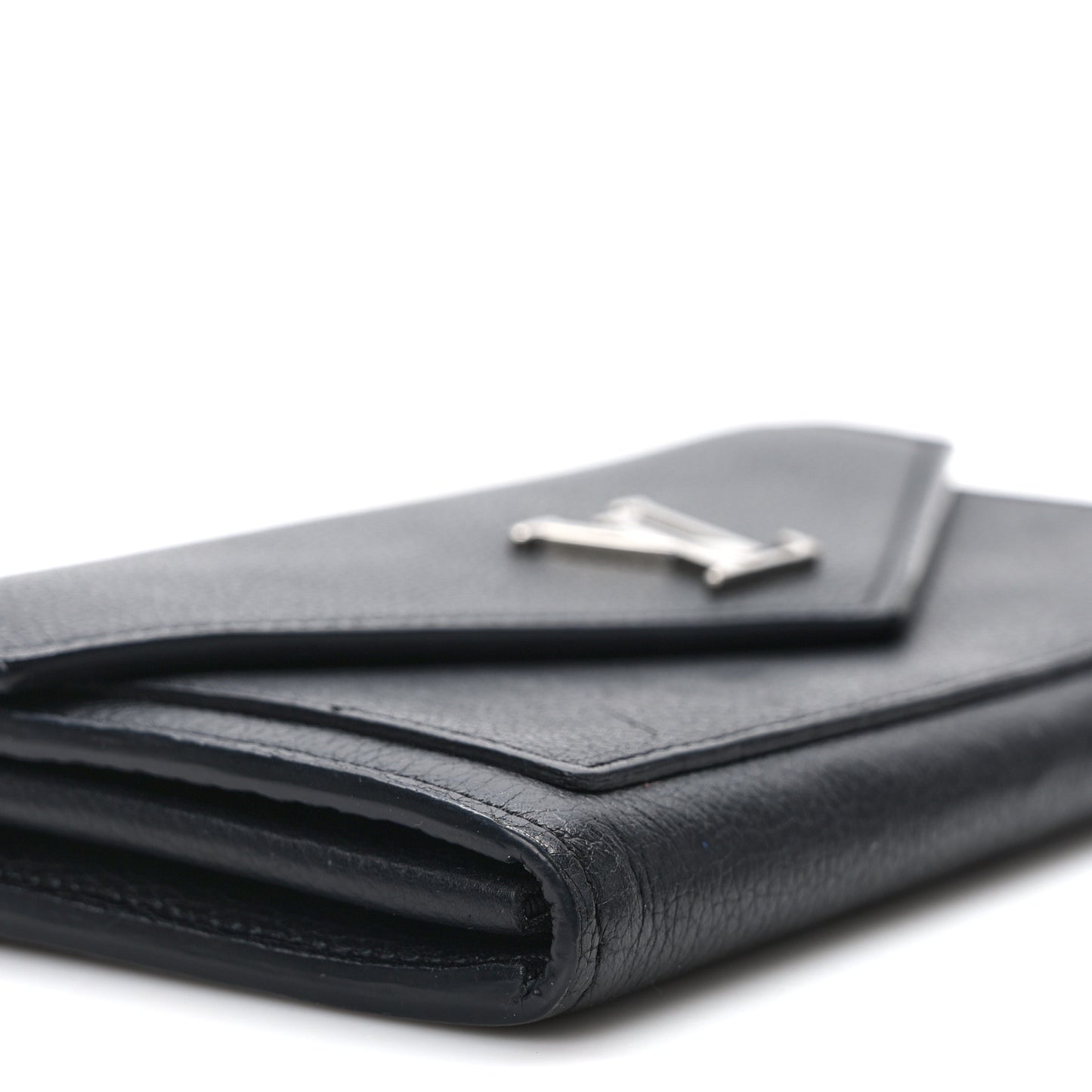 Soft Calfskin My Lockme Wallet Black