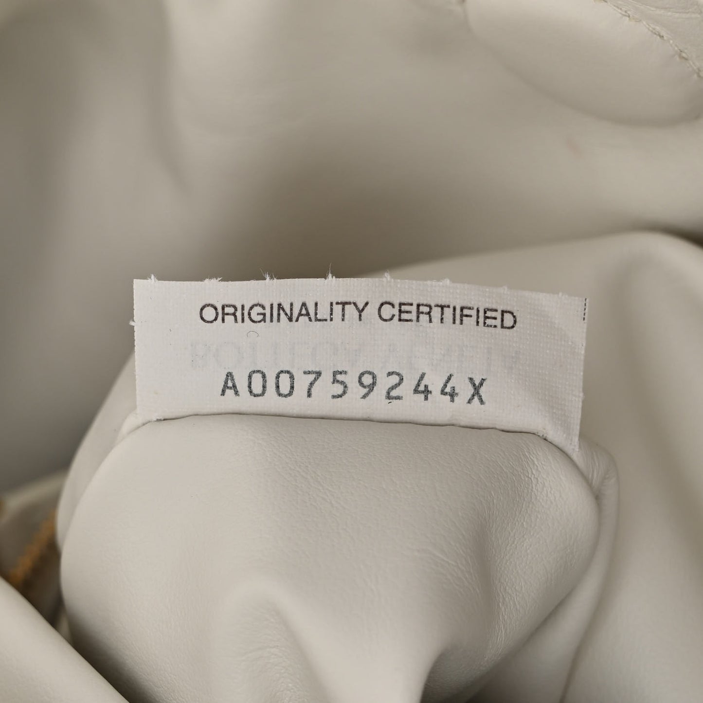 Calfskin Intrecciato Large Hop White