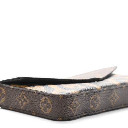 Louis Vuitton Monogram Animal Print Pochette Felicie Chain Wallet 8 of 12