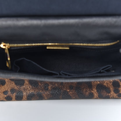 Dolce & Gabbana Dauphine Leopard Print Small Miss Sicily Satchel Black 5 of 17