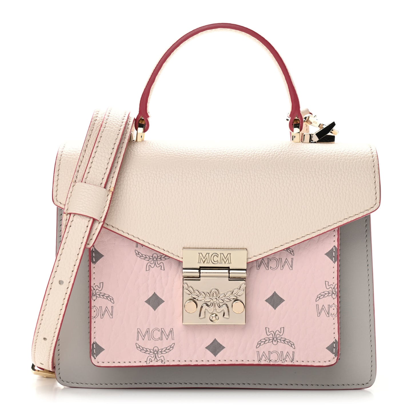 Visetos Small Patricia Satchel Beige