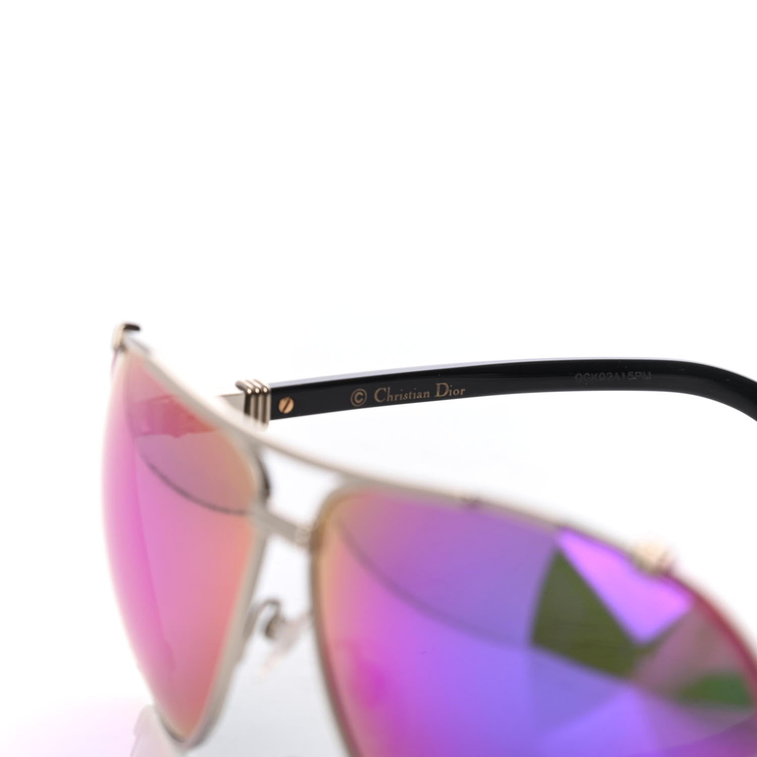 Christian Dior Metal Chicago 2 Aviator Sunglasses Purple 5 of 7