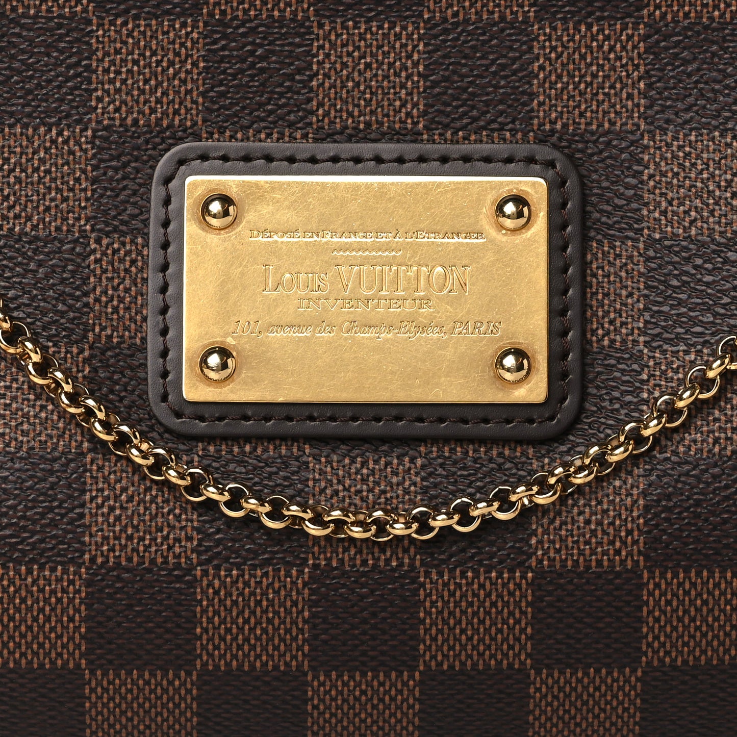 Damier Ebene Eva Clutch