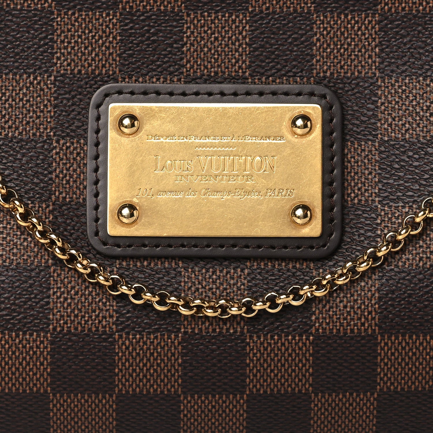 Louis Vuitton Damier Ebene Eva Clutch 8 of 10