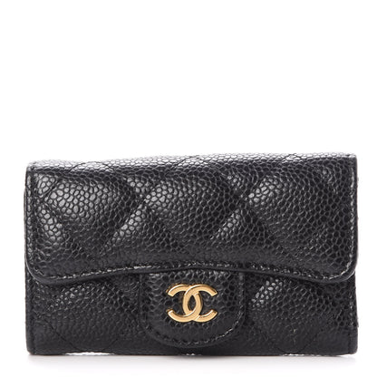 Chanel Caviar Quilted 6 Key Holder Black 1 of 8