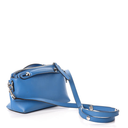 Fendi Vitello Dolce Mini By The Way Boston Bag Blue Royal 3 of 12