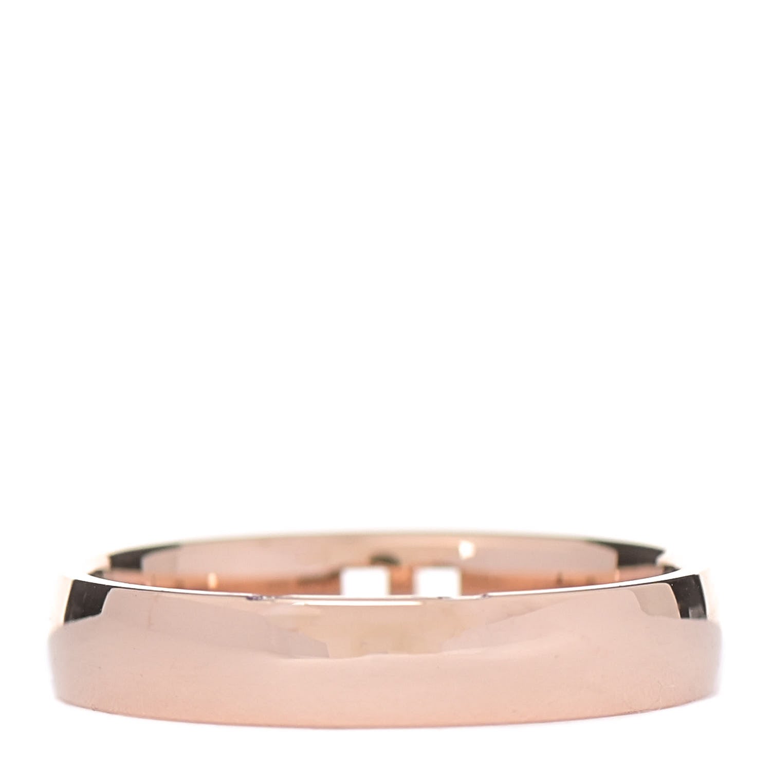 Hermes 18K Rose Gold Diamond Ever Herakles Wedding Band Ring 51 5.75 3 of 5