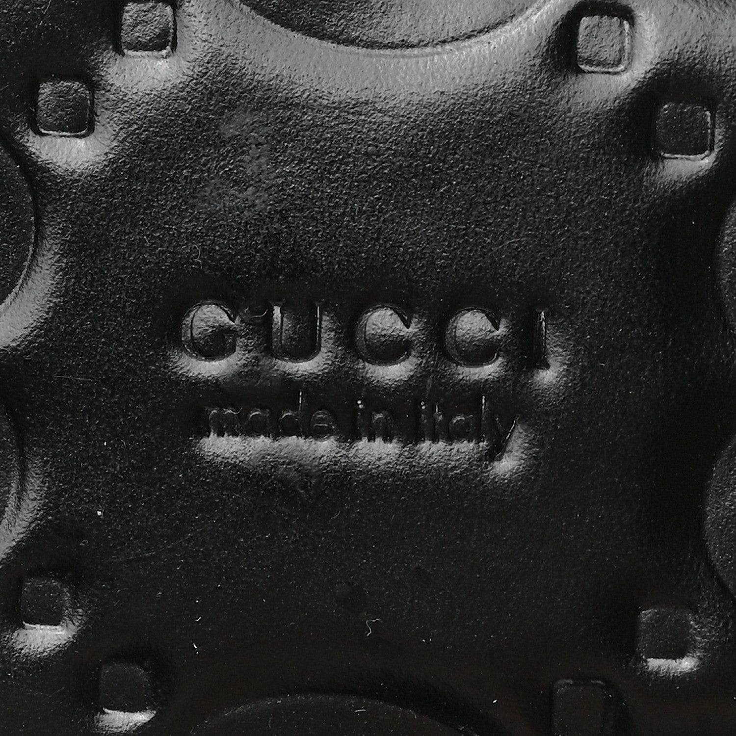 Gucci Lifford Calfskin GG Monogram Embossed Interlocking G 5mm Thong Sandals 39 Black 7 of 7