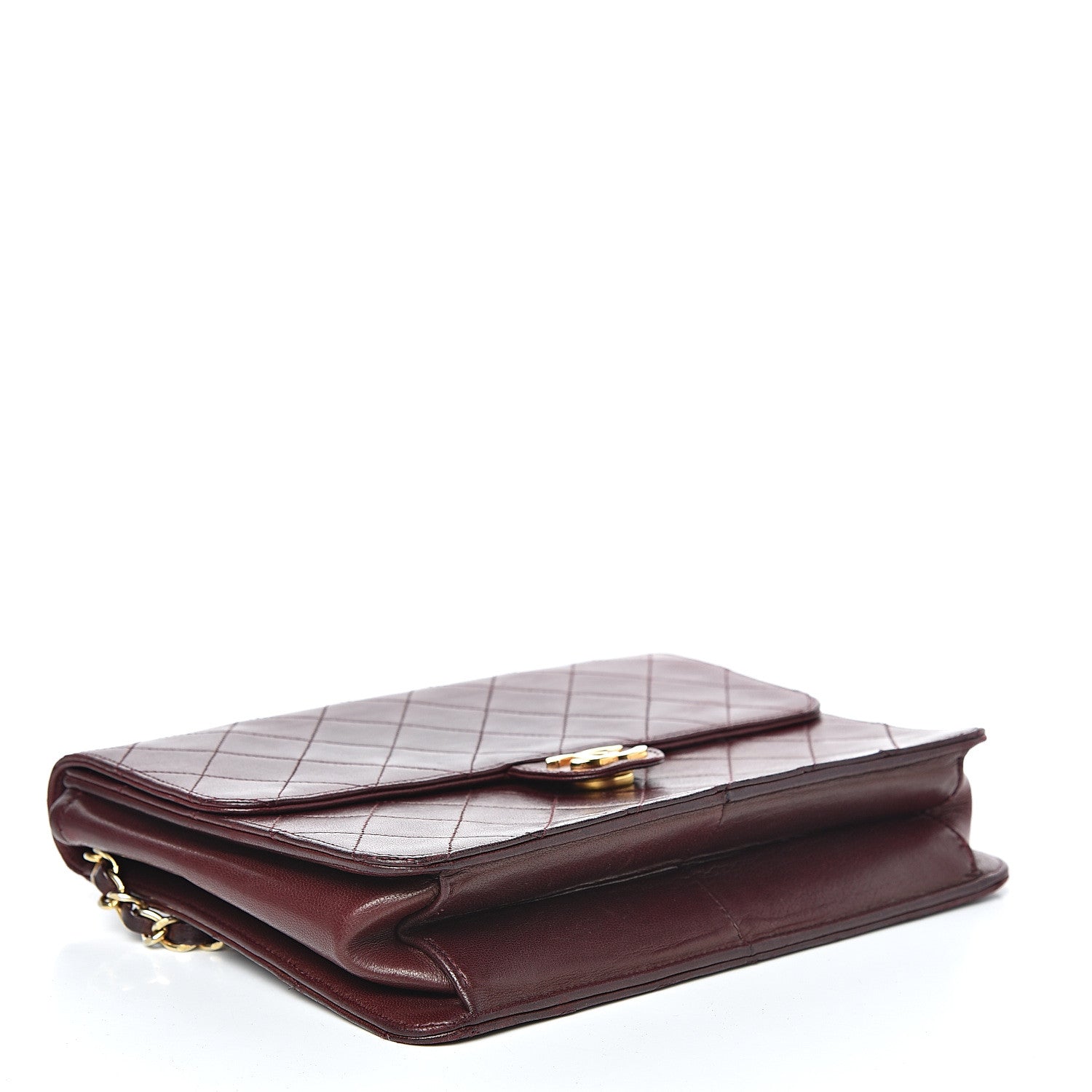 Chanel Lambskin Quilted Small Single Flap Bordeaux 4 of 13