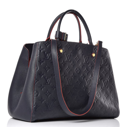 Louis Vuitton Empreinte Montaigne GM Marine Rouge 4 of 14