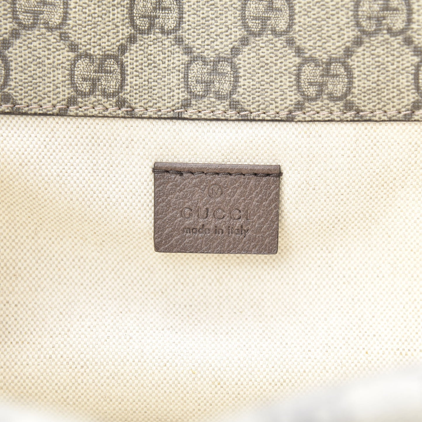 GG Supreme Monogram Web Small Neo Vintage Double Flap Messenger Bag Beige New Acero