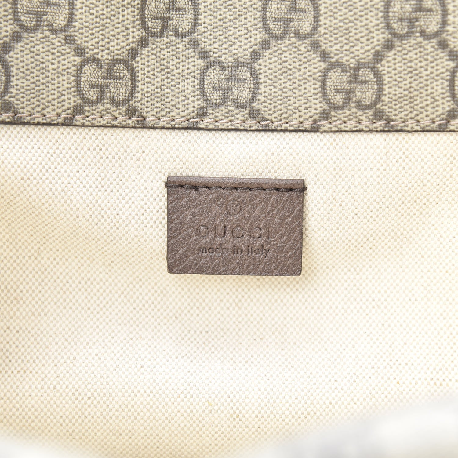 Gucci GG Supreme Monogram Web Small Neo Vintage Double Flap Messenger Bag Beige New Acero 8 of 12