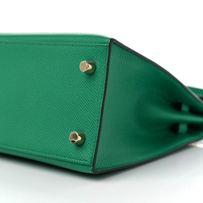 Hermes Epsom Kelly Sellier 25 Vert Jade 9 of 10