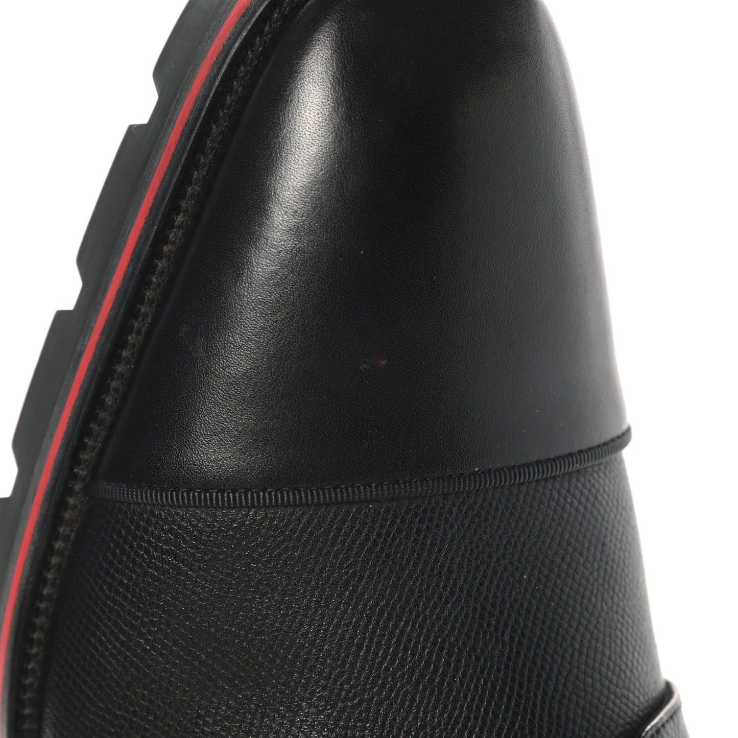 Smooth Textured Calfskin Mika Sky Mens Flats 46 Black