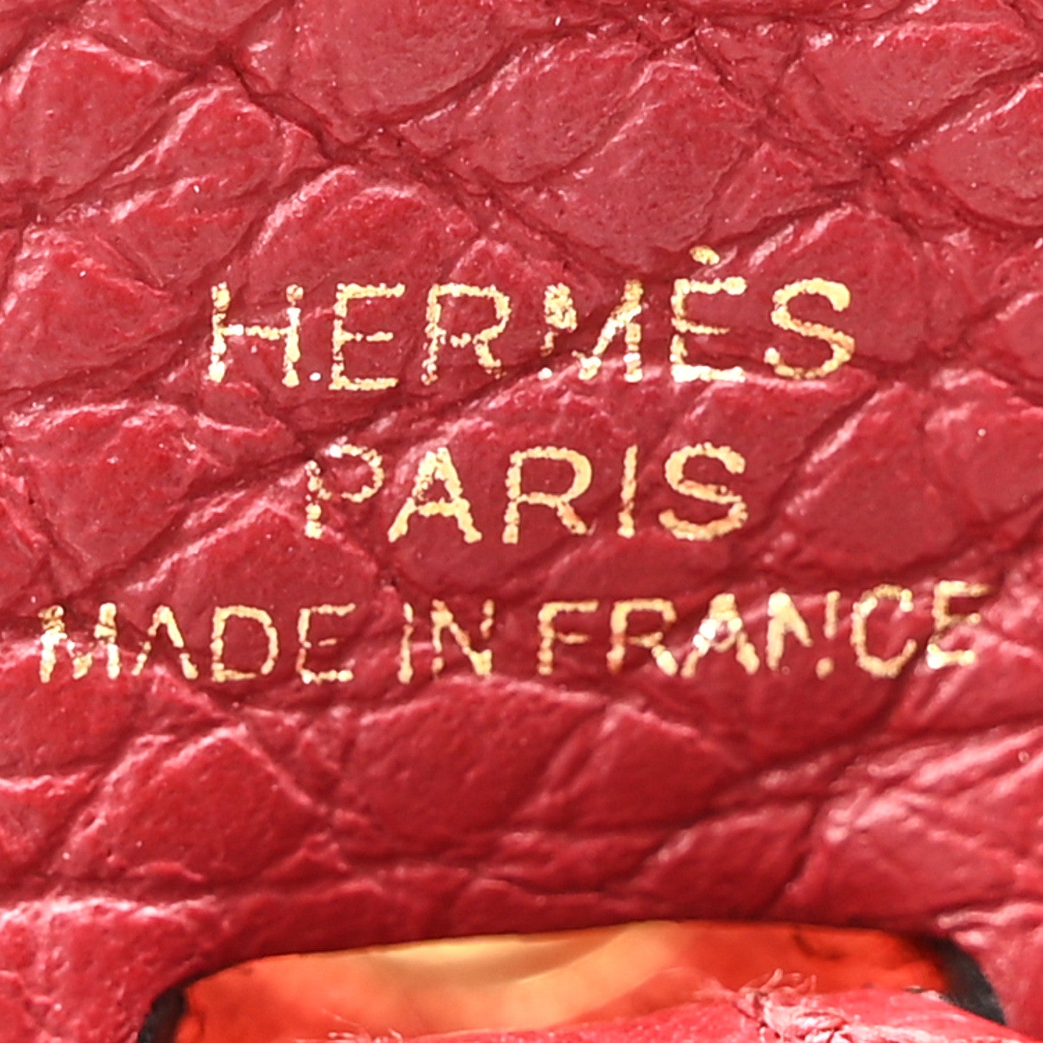Hermes Taurillon Clemence Evelyne TPM Rouge Grenat 6 of 10
