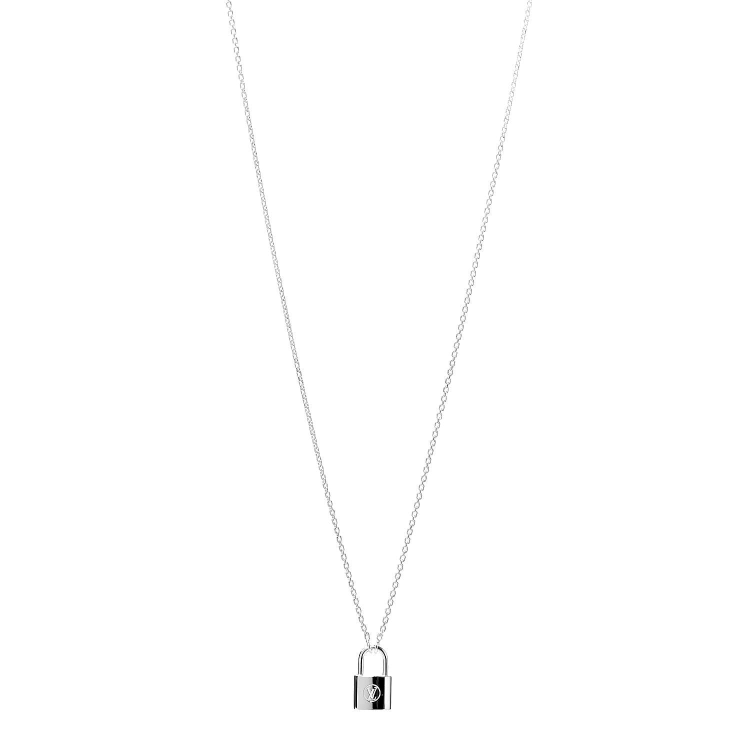 Louis Vuitton Sterling Silver Lockit Necklace 1 of 6