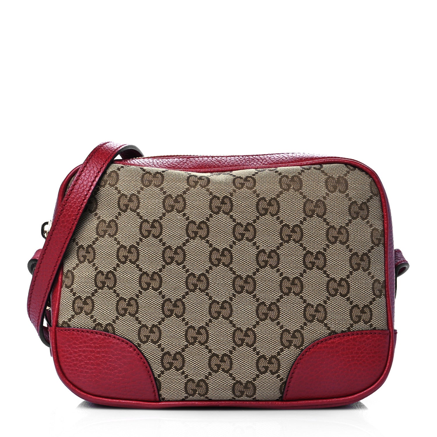 Gucci Monogram Mini Bree Messenger Bag Red 1 of 11