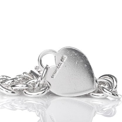 Tiffany Sterling Silver Heart Tag Charm Bracelet 5 of 5