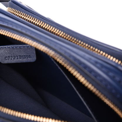 Burberry Smooth Calfskin 1983 Knight Check Link Camera Bag Navy 9 of 10