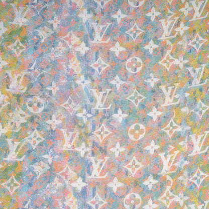 Louis Vuitton Silk Monogram Richard Prince Watercolor Scarf 1 of 3