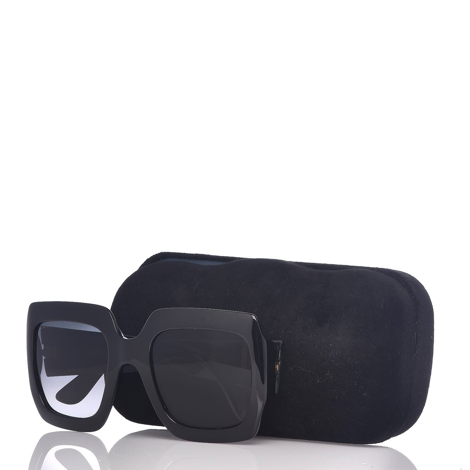 Gucci Acetate Square Frame Sunglasses GG0053S Black 8 of 8