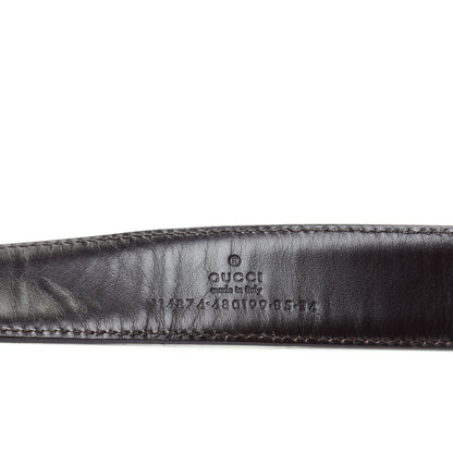 Gucci Monogram Interlocking G Belt 85 34 Dark Brown 3 of 5