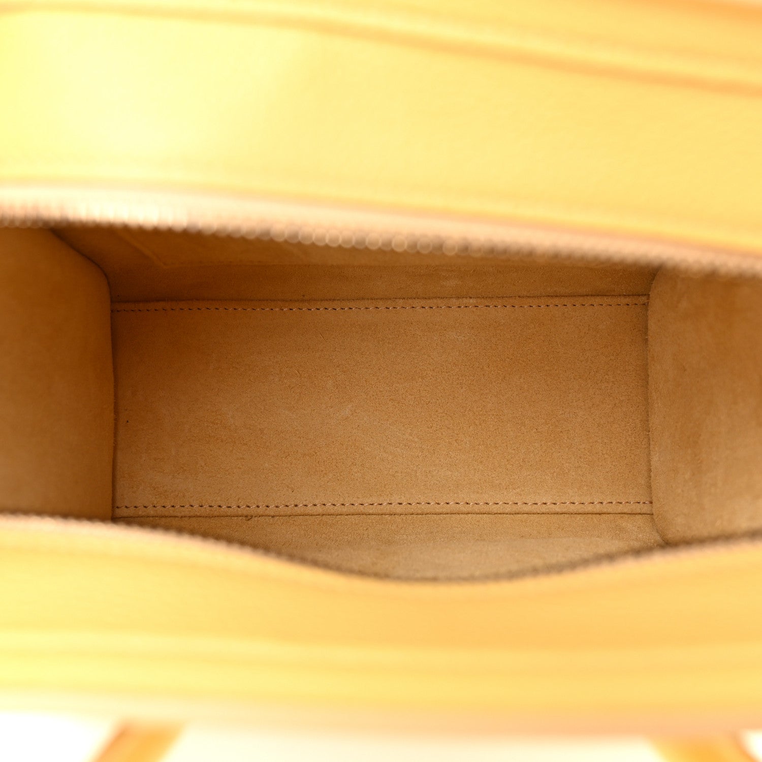 Celine Drummed Calfskin Nano Luggage Pollen 5 of 11