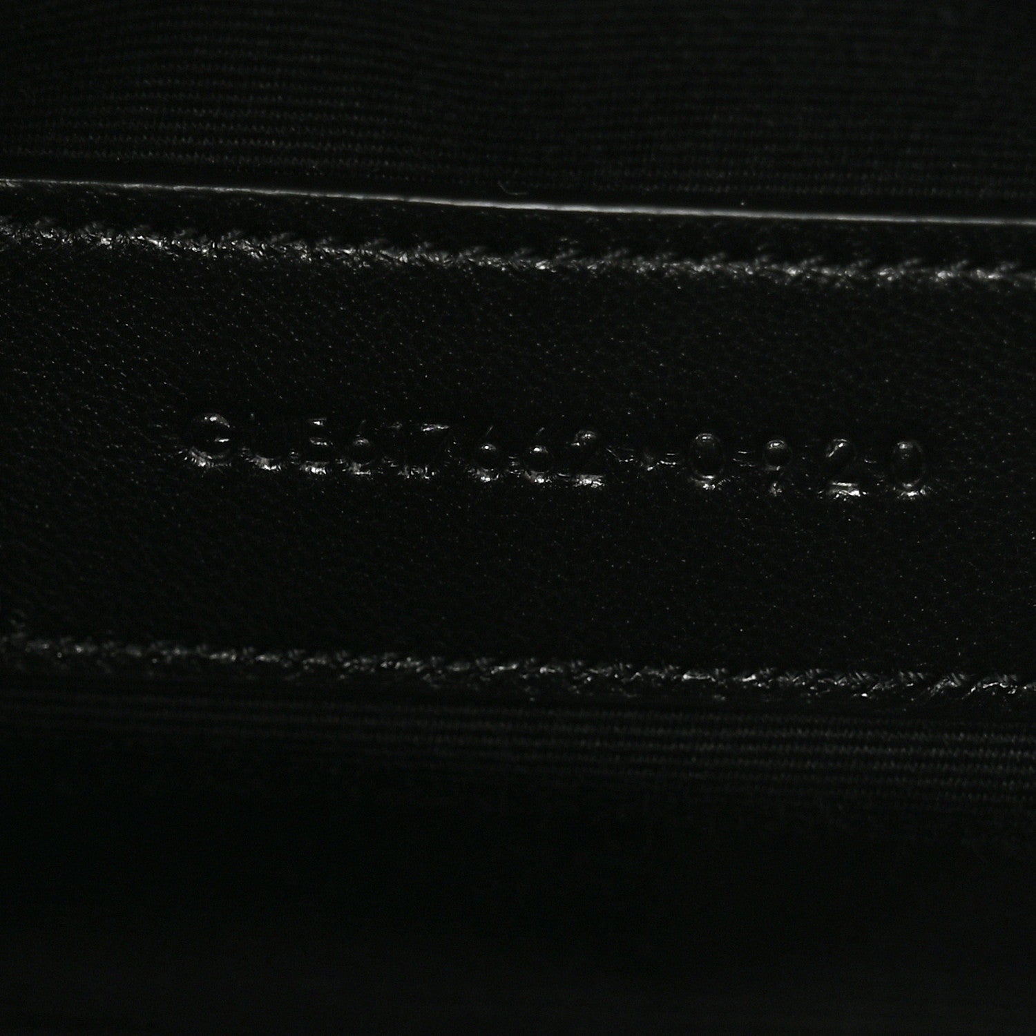 Saint Laurent Grain De Poudre Matelasse Chevron Monogram Envelope Clutch Black 7 of 8